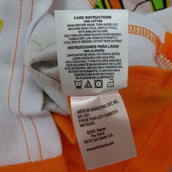 Nickelodeon Paw Patrol 18M Baby Glow in the Dark Dog Howl Halloween Pajamas NEW - Picture 7 of 9